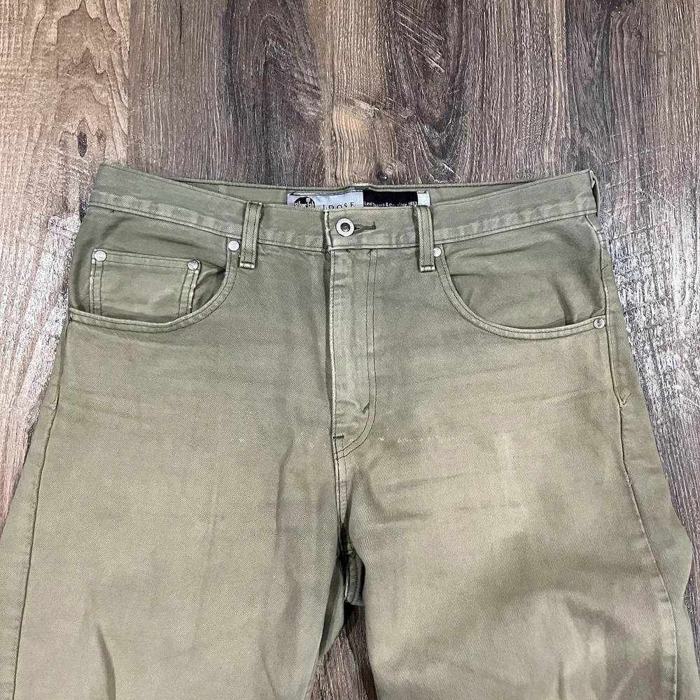 Vintage Levi's Silvertab Loose Tan Denim Jeans 32x32